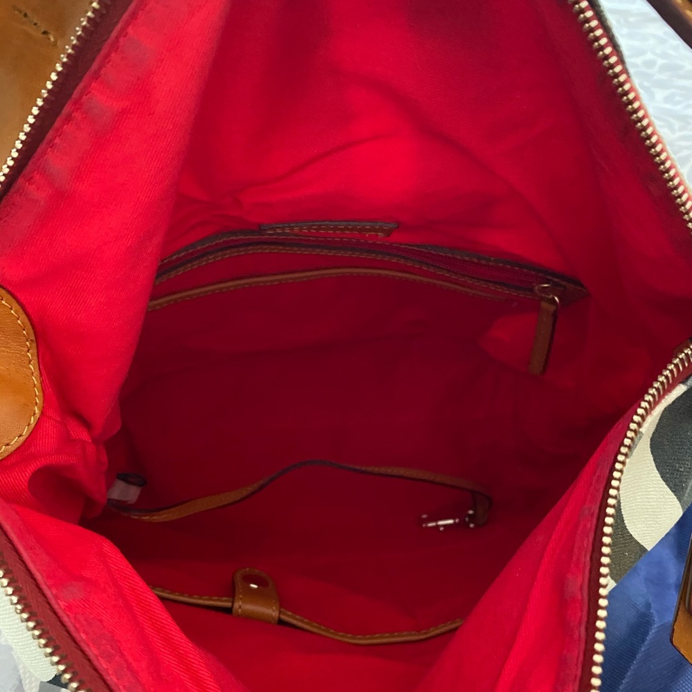 Authentic Dooney & Bourke Zebra Print Canvas Bag - image 7